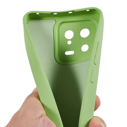For Xiaomi 13 5G Anti-scratch TPU Phone Case Fiber Lining Rubberized Protective Cover