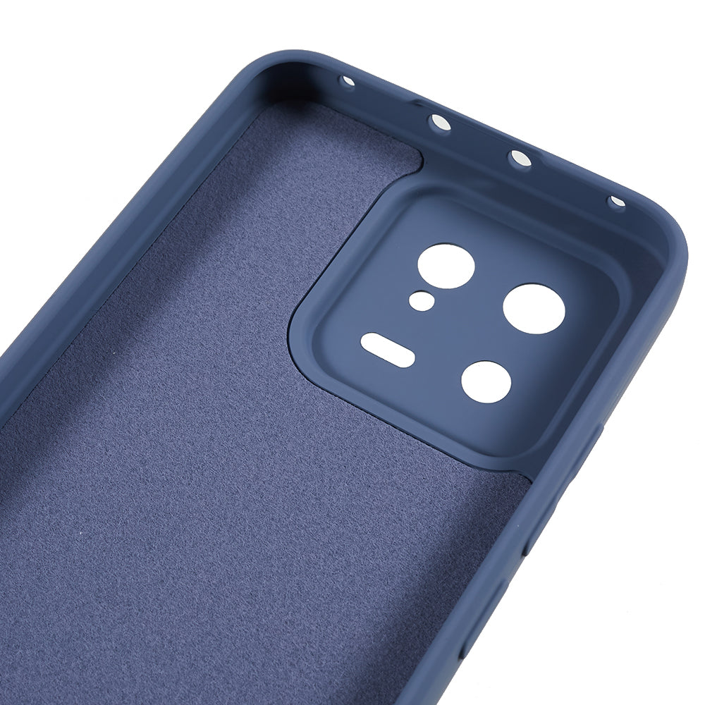 For Xiaomi 13 5G Anti-scratch TPU Phone Case Fiber Lining Rubberized Protective Cover