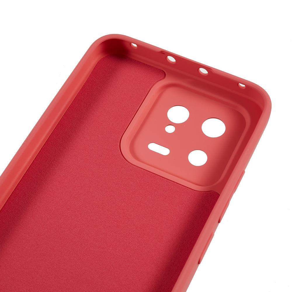 For Xiaomi 13 5G Anti-scratch TPU Phone Case Fiber Lining Rubberized Protective Cover