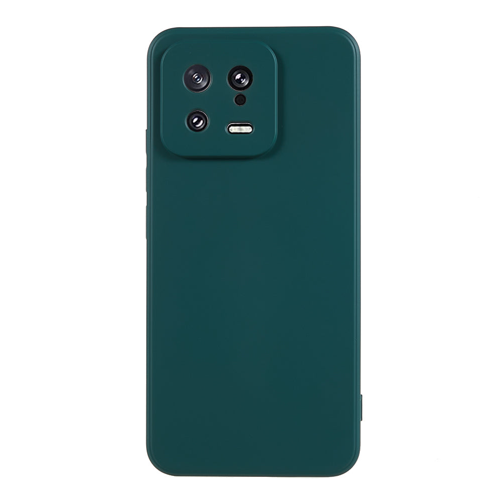For Xiaomi 13 5G Anti-scratch TPU Phone Case Fiber Lining Rubberized Protective Cover