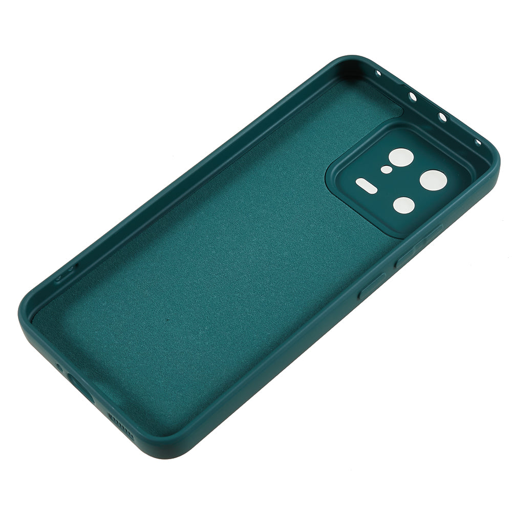 For Xiaomi 13 5G Anti-scratch TPU Phone Case Fiber Lining Rubberized Protective Cover