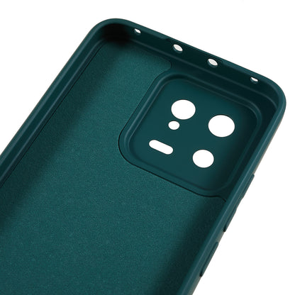For Xiaomi 13 5G Anti-scratch TPU Phone Case Fiber Lining Rubberized Protective Cover