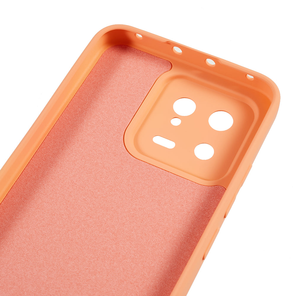 For Xiaomi 13 5G Anti-scratch TPU Phone Case Fiber Lining Rubberized Protective Cover