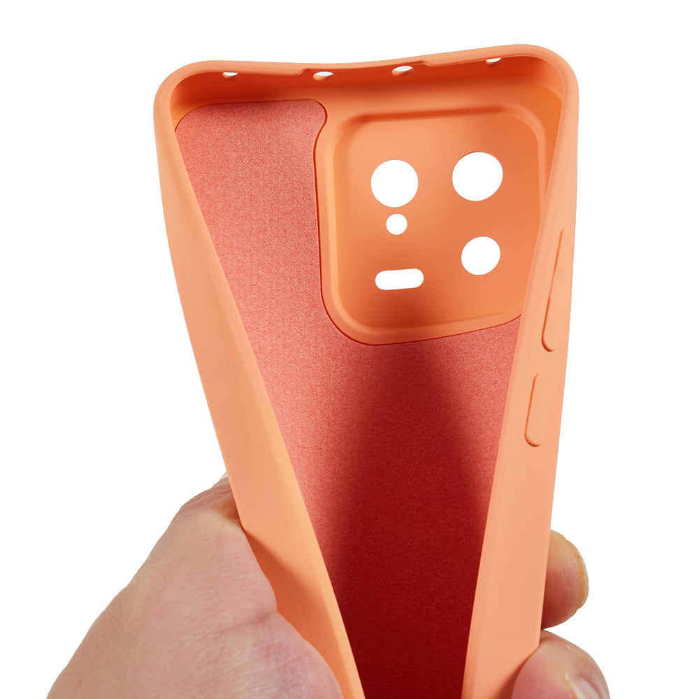 For Xiaomi 13 5G Anti-scratch TPU Phone Case Fiber Lining Rubberized Protective Cover