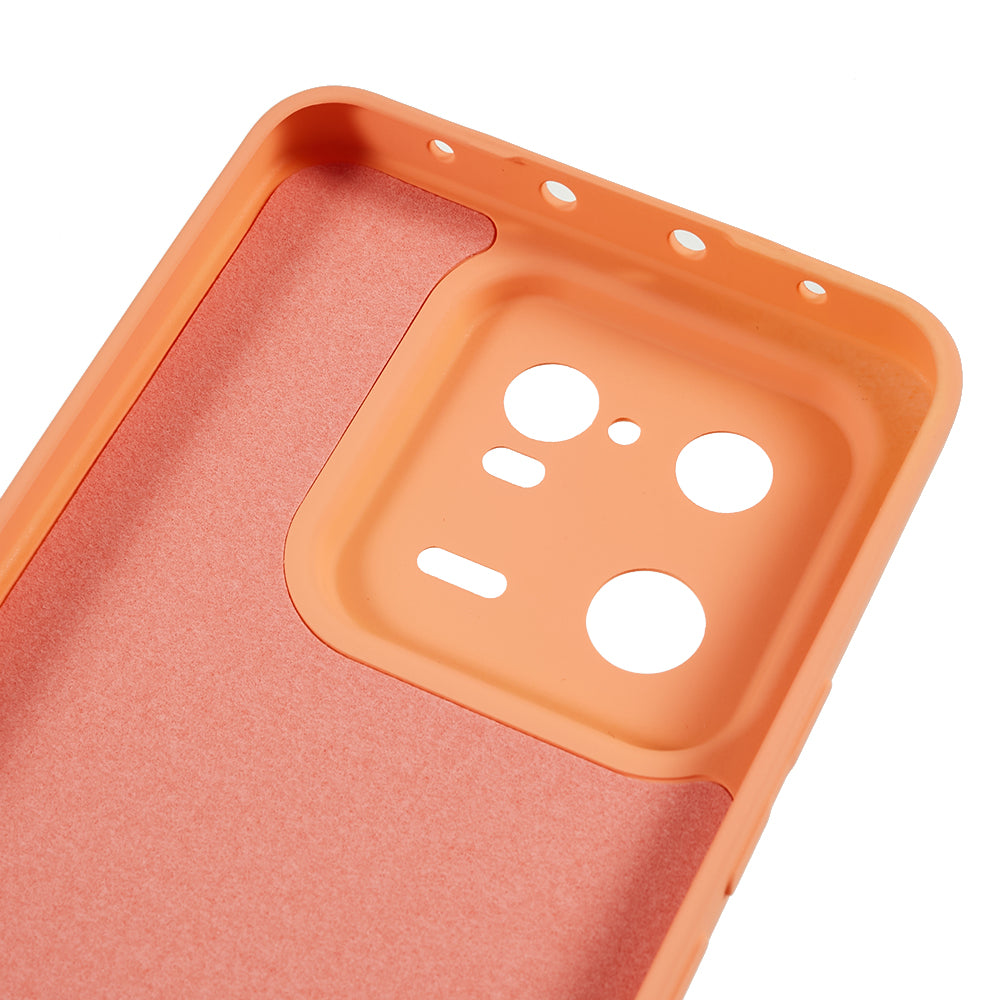 For Xiaomi 13 Pro 5G Soft TPU Shockproof Case Fiber Lining Rubberized Phone Cover