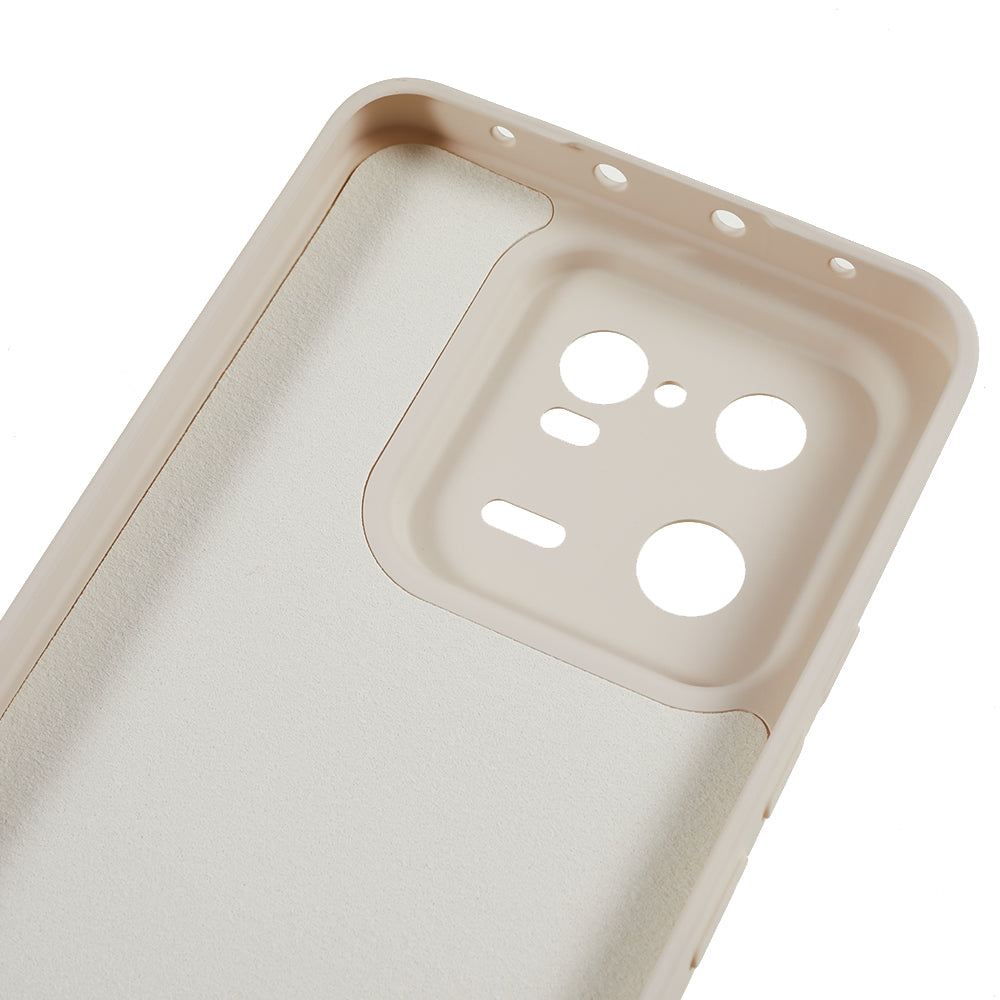 For Xiaomi 13 Pro 5G Soft TPU Shockproof Case Fiber Lining Rubberized Phone Cover