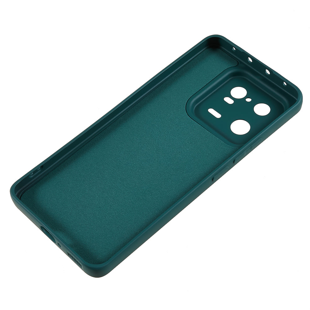 For Xiaomi 13 Pro 5G Soft TPU Shockproof Case Fiber Lining Rubberized Phone Cover