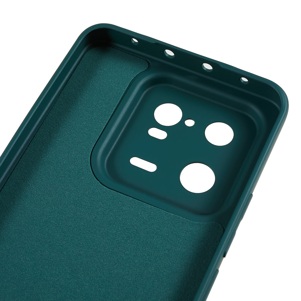 For Xiaomi 13 Pro 5G Soft TPU Shockproof Case Fiber Lining Rubberized Phone Cover