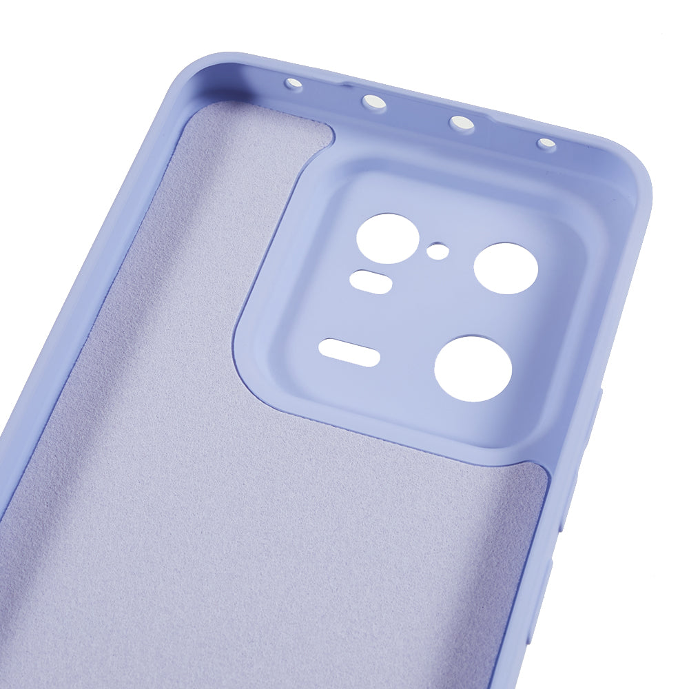 For Xiaomi 13 Pro 5G Soft TPU Shockproof Case Fiber Lining Rubberized Phone Cover