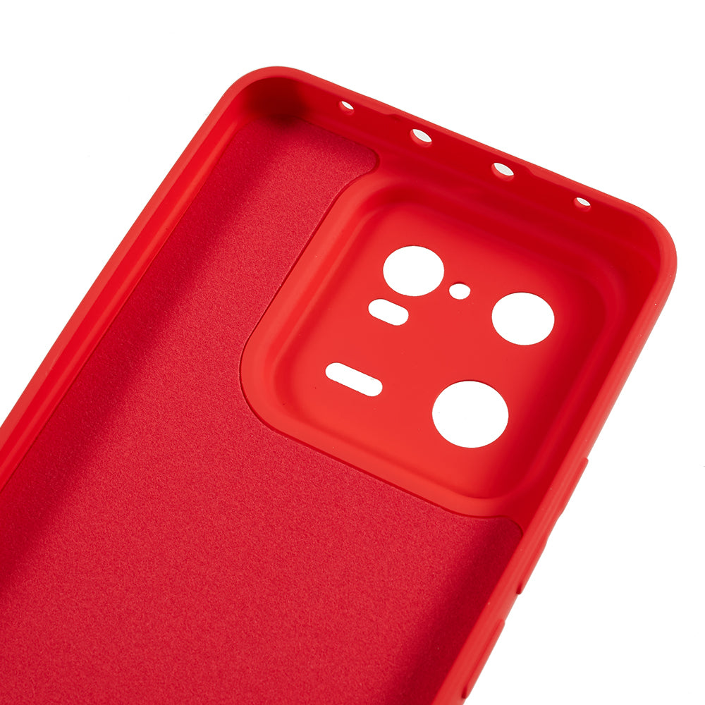 For Xiaomi 13 Pro 5G Soft TPU Shockproof Case Fiber Lining Rubberized Phone Cover