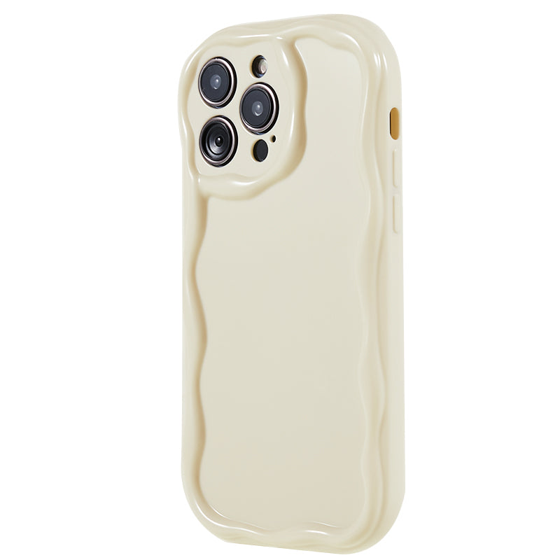 For iPhone 14 Pro Max Back Cover Wave Design Soft TPU Anti-drop Phone Case
