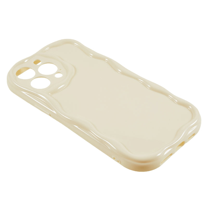 For iPhone 14 Pro Protective Cover Wave Design Flexible TPU Anti-drop Mobile Case