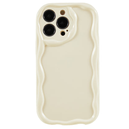 For iPhone 13 Pro Max 6.7 inch Protective Cover Wave Design Soft TPU Anti-scratch Phone Case