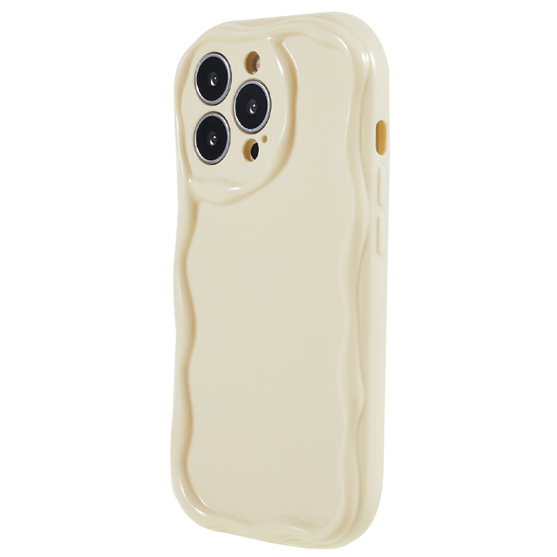 For iPhone 13 Pro Max 6.7 inch Protective Cover Wave Design Soft TPU Anti-scratch Phone Case