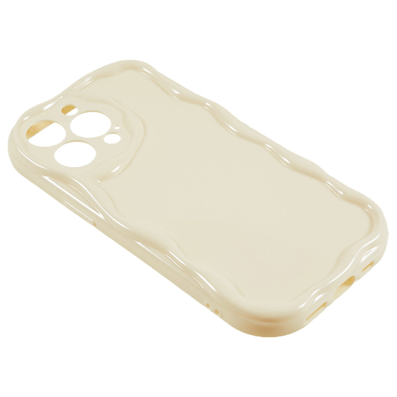 For iPhone 13 Pro Max 6.7 inch Protective Cover Wave Design Soft TPU Anti-scratch Phone Case