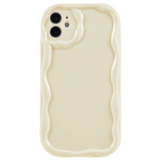 For iPhone 11 6.1 inch Glossy Wave Design Soft TPU Mobile Case Shockproof Back Cover