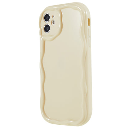 For iPhone 11 6.1 inch Glossy Wave Design Soft TPU Mobile Case Shockproof Back Cover