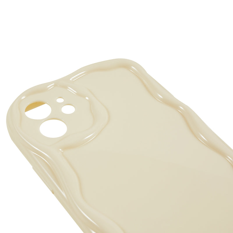 For iPhone 12 6.1 inch Creative Wave Design Shockproof Back Cover TPU Phone Case