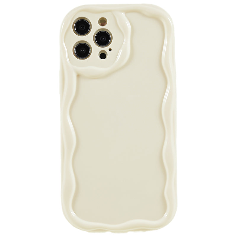 For iPhone 14 Creative Wave Design Soft TPU Phone Case Drop-proof Back Cover