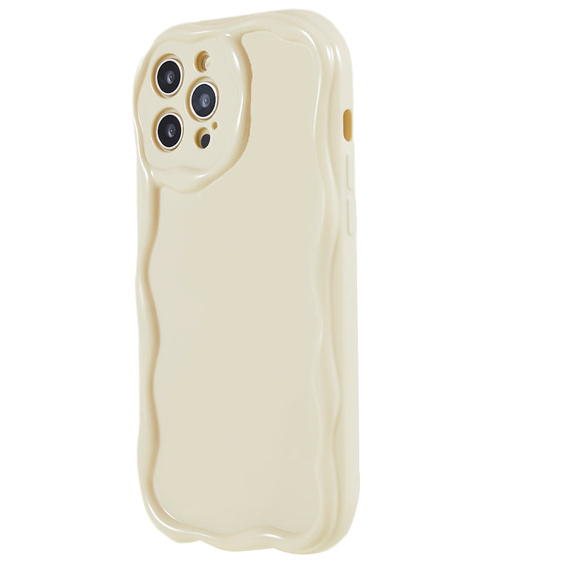 For iPhone 14 Creative Wave Design Soft TPU Phone Case Drop-proof Back Cover