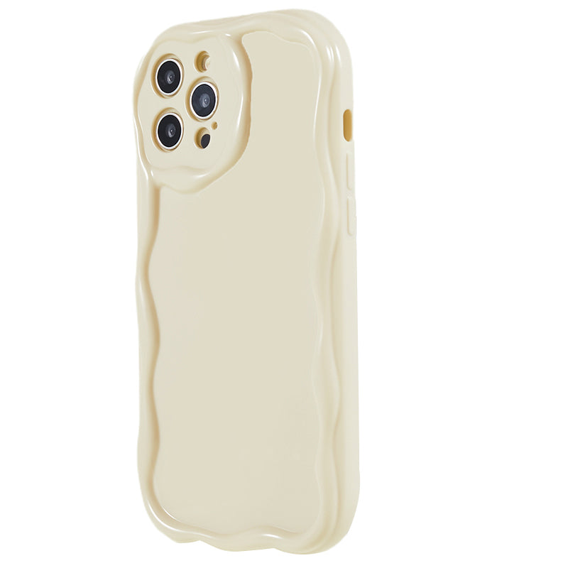 For iPhone 13 6.1 inch Wave Design Soft TPU Mobile Case Anti-drop Protective Cover