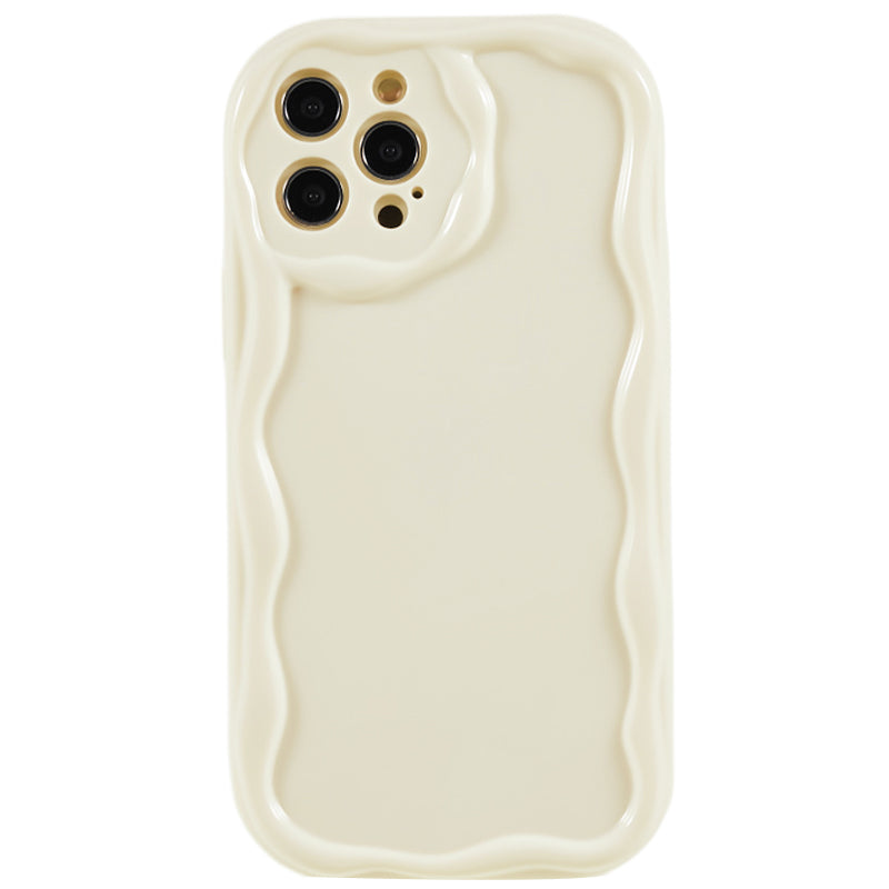 For iPhone 12 Pro Max 6.7 inch Wave Design Protective Cover Soft TPU Anti-drop Phone Case