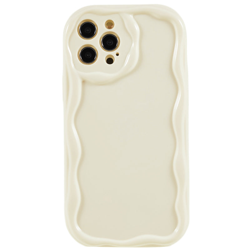 For iPhone 12 Pro 6.1 inch Wave Design Smartphone Cover Soft TPU Anti-scratch Phone Case