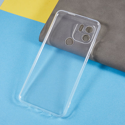 For Xiaomi Redmi A1+ 4G / A2+ 4G / C50 4G Transparent Soft TPU Phone Case Ultra-thin Anti-drop Back Cover