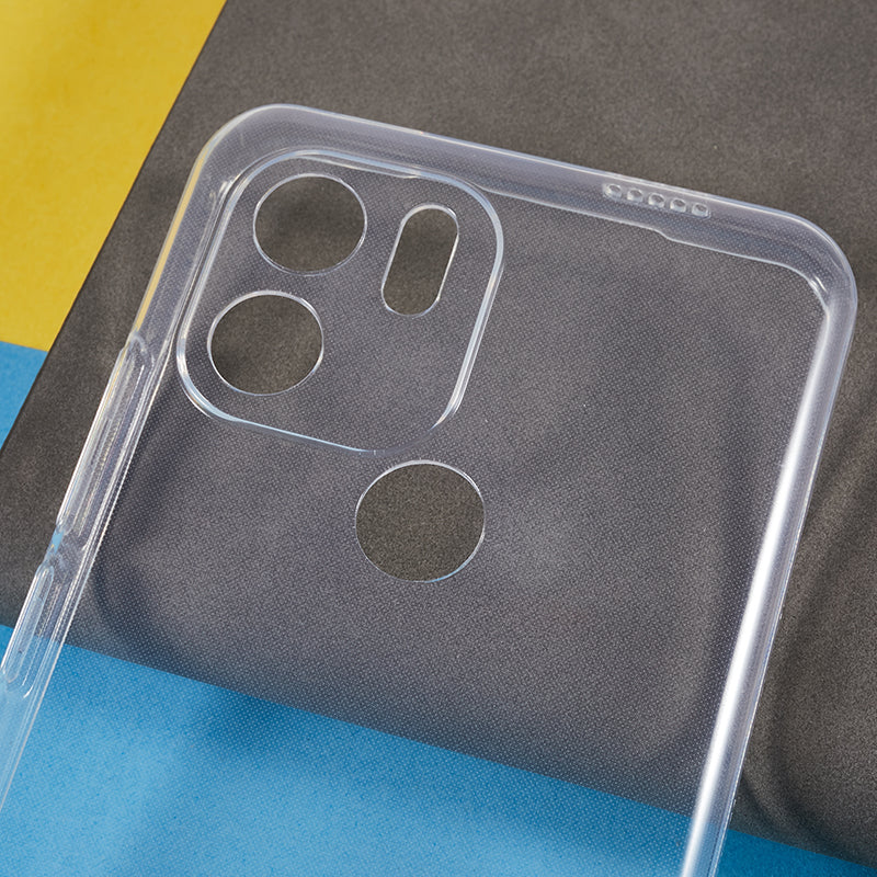 For Xiaomi Redmi A1+ 4G / A2+ 4G / C50 4G Transparent Soft TPU Phone Case Ultra-thin Anti-drop Back Cover