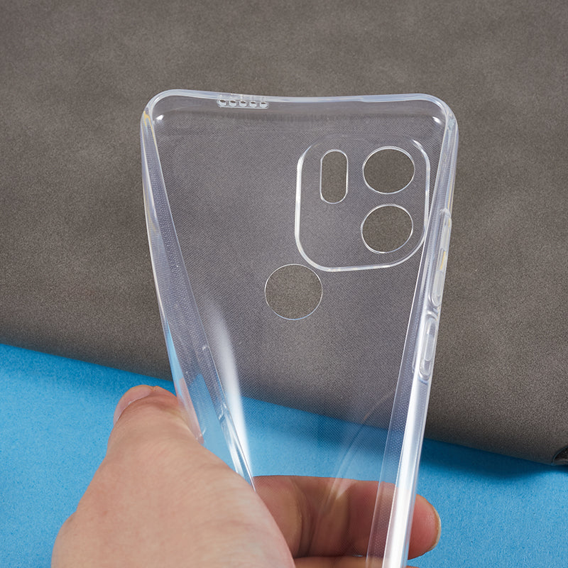 For Xiaomi Redmi A1+ 4G / A2+ 4G / C50 4G Transparent Soft TPU Phone Case Ultra-thin Anti-drop Back Cover