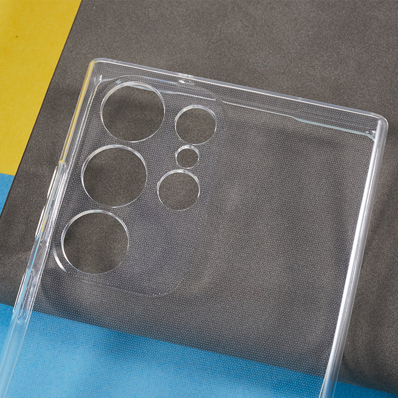For Samsung Galaxy S23 Ultra 1.5mm Thicken Phone Case Clear Soft TPU Drop-proof Cover