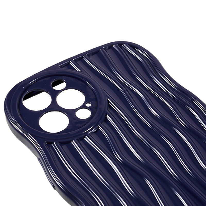Wavy Edge TPU Phone Case for iPhone 12 Pro , Anti-scratch Mobile Phone Cover