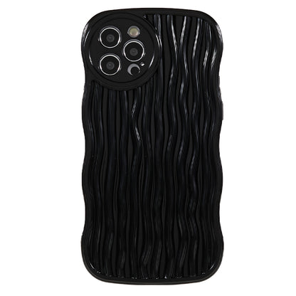 Wavy Edge TPU Phone Case for iPhone 12 Pro , Anti-scratch Mobile Phone Cover