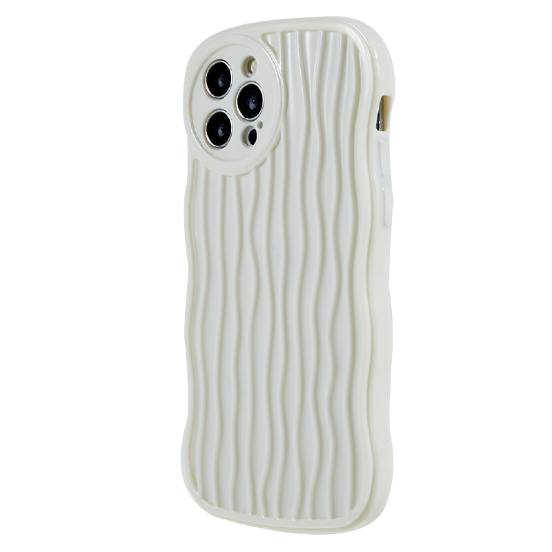 Wavy Edge TPU Phone Case for iPhone 12 Pro , Anti-scratch Mobile Phone Cover