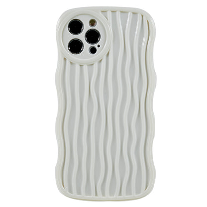 Wavy Edge TPU Phone Case for iPhone 12 Pro , Anti-scratch Mobile Phone Cover