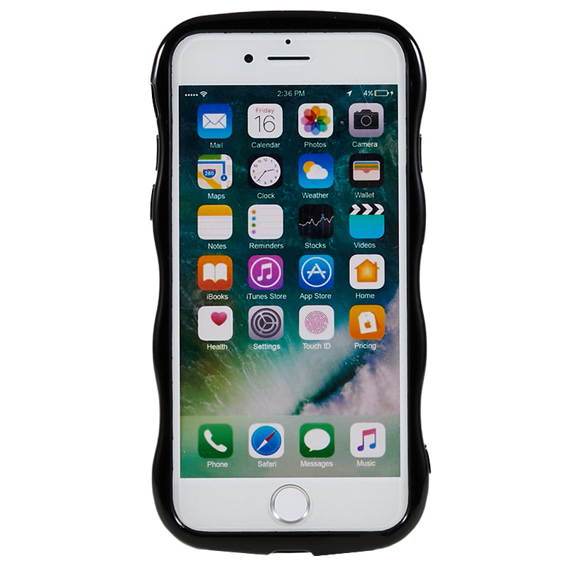 Shockproof Case for iPhone 7 / 8 / SE (2020) / SE (2022) TPU Protective Shell Wavy Edge Phone Back Cover