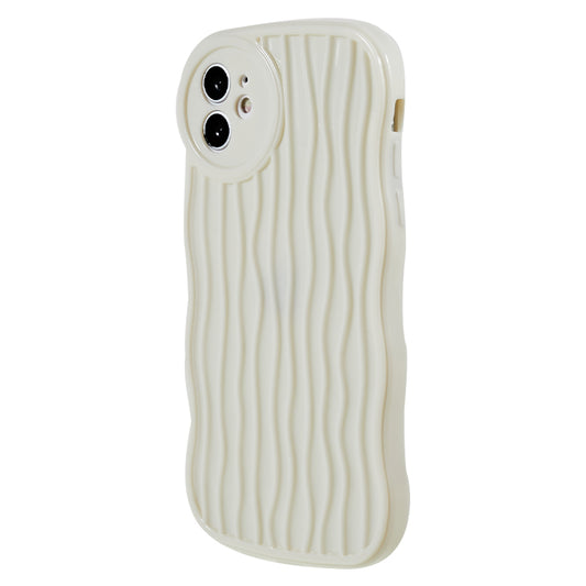 For iPhone 12 6.1 inch Anti-Fall Soft TPU Phone Case Wavy Edge Protective Cover