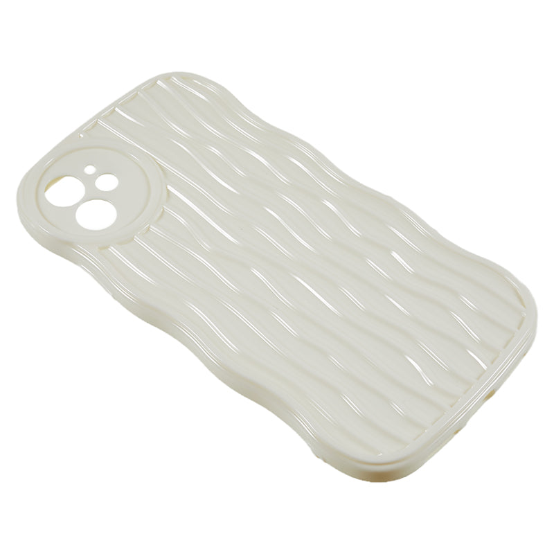 For iPhone 12 6.1 inch Anti-Fall Soft TPU Phone Case Wavy Edge Protective Cover