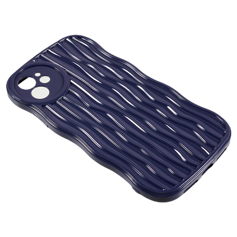 For iPhone 12 6.1 inch Anti-Fall Soft TPU Phone Case Wavy Edge Protective Cover