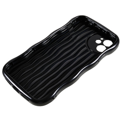 For iPhone 12 6.1 inch Anti-Fall Soft TPU Phone Case Wavy Edge Protective Cover