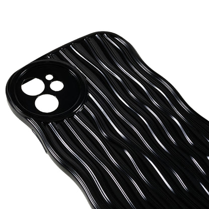 For iPhone 12 6.1 inch Anti-Fall Soft TPU Phone Case Wavy Edge Protective Cover