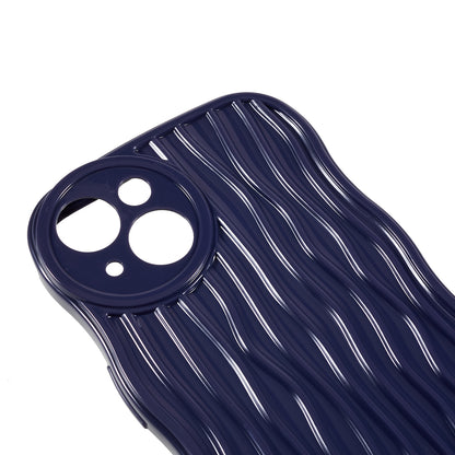 Phone Case for iPhone 14 Plus Anti-Fall Soft TPU Protective Cover Wavy Edge Phone Shell