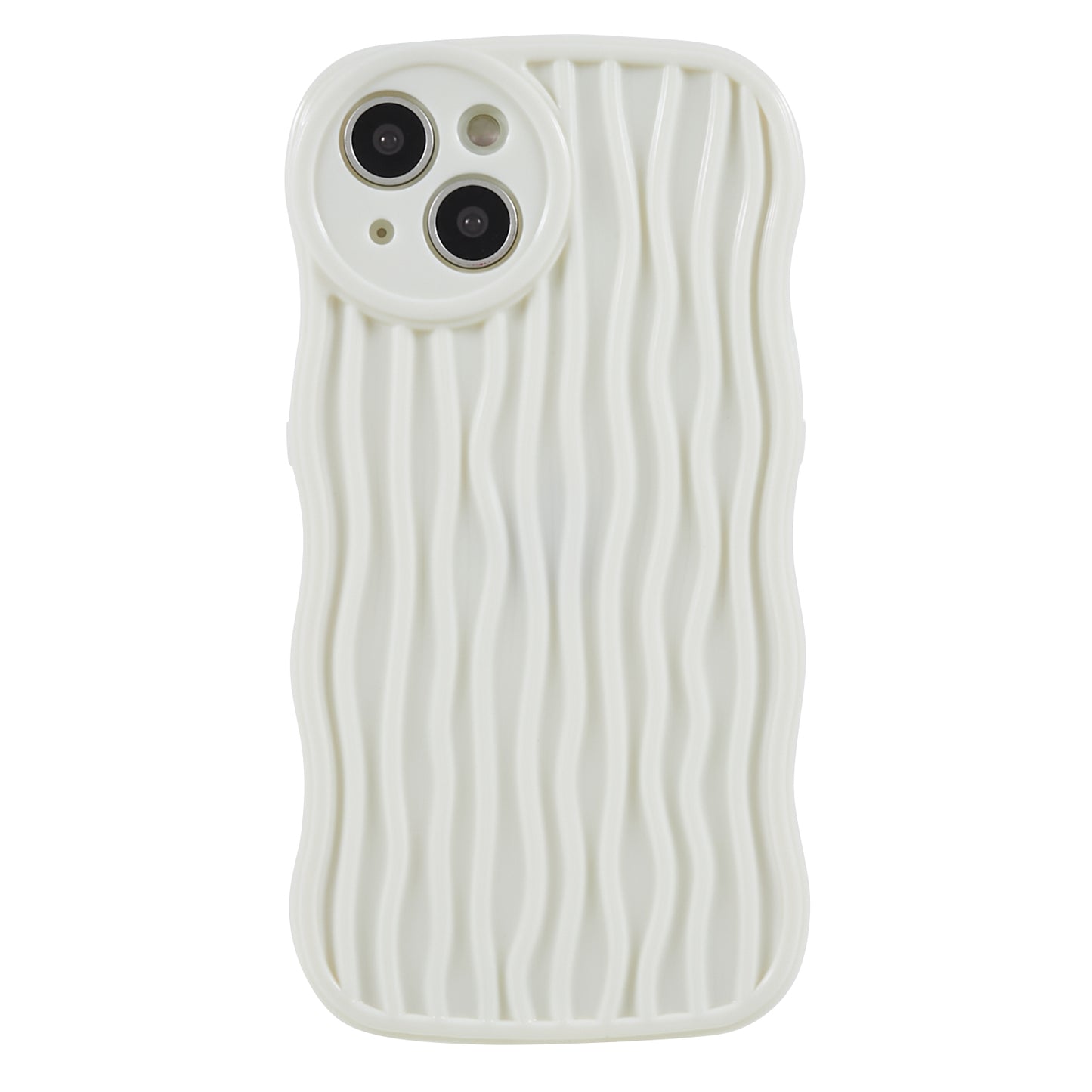 Phone Case for iPhone 14 Plus Anti-Fall Soft TPU Protective Cover Wavy Edge Phone Shell