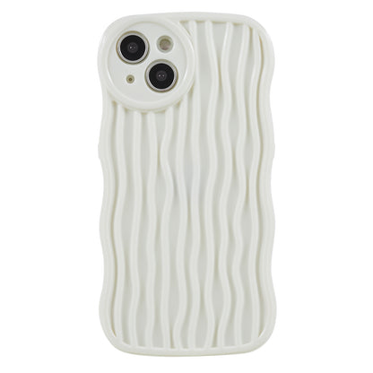 Phone Case for iPhone 14 Plus Anti-Fall Soft TPU Protective Cover Wavy Edge Phone Shell