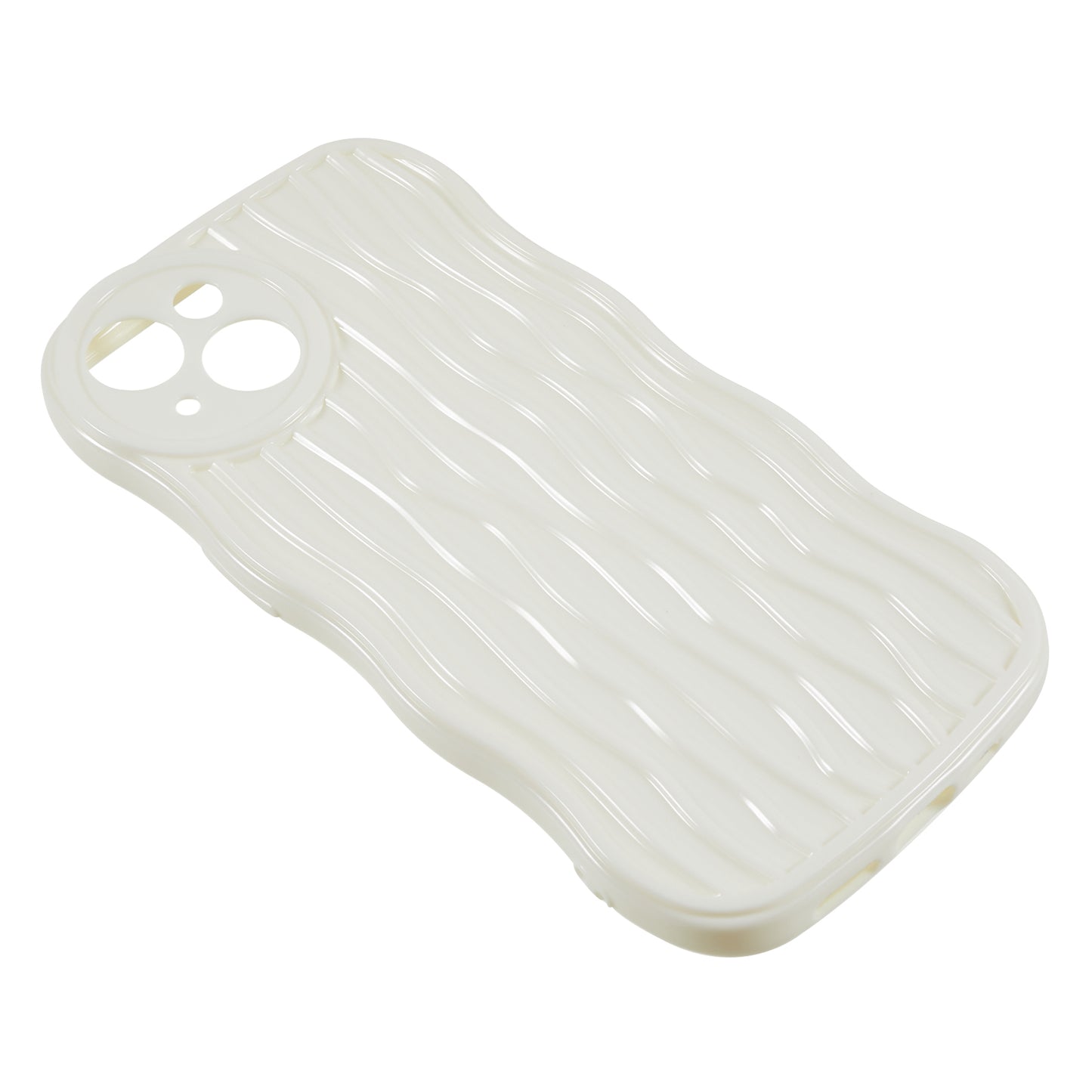 Phone Case for iPhone 14 Plus Anti-Fall Soft TPU Protective Cover Wavy Edge Phone Shell