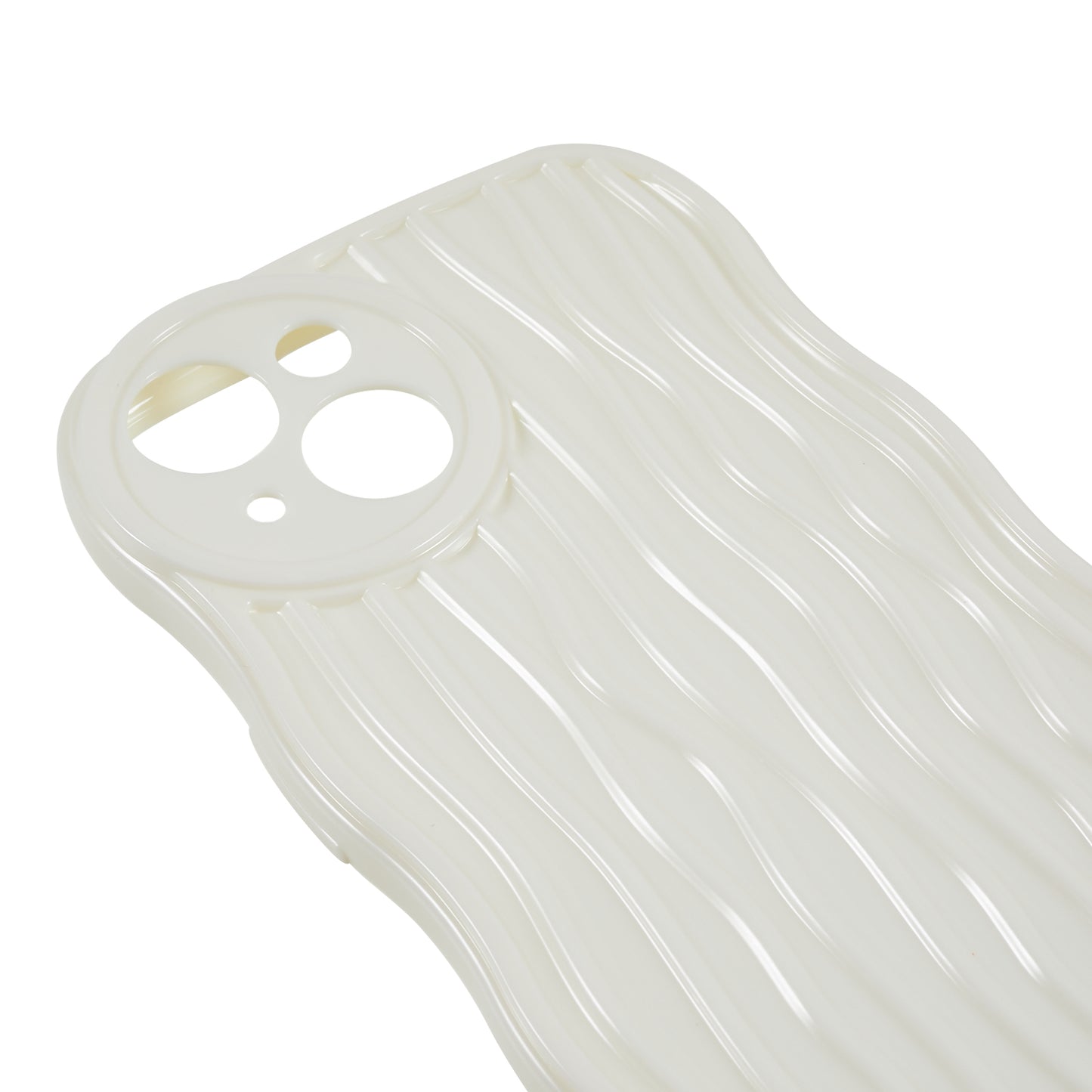 Phone Case for iPhone 14 Plus Anti-Fall Soft TPU Protective Cover Wavy Edge Phone Shell