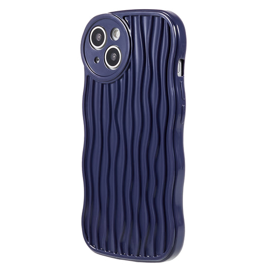 Anti-Drop Phone Case for iPhone 14 Wavy Edge Soft TPU Cover Protective Phone Shell