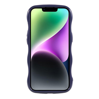 Anti-Drop Phone Case for iPhone 14 Wavy Edge Soft TPU Cover Protective Phone Shell