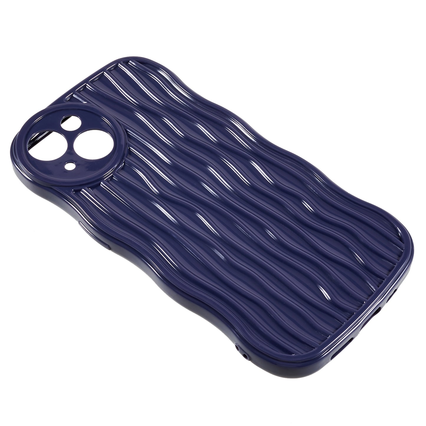 Anti-Drop Phone Case for iPhone 14 Wavy Edge Soft TPU Cover Protective Phone Shell