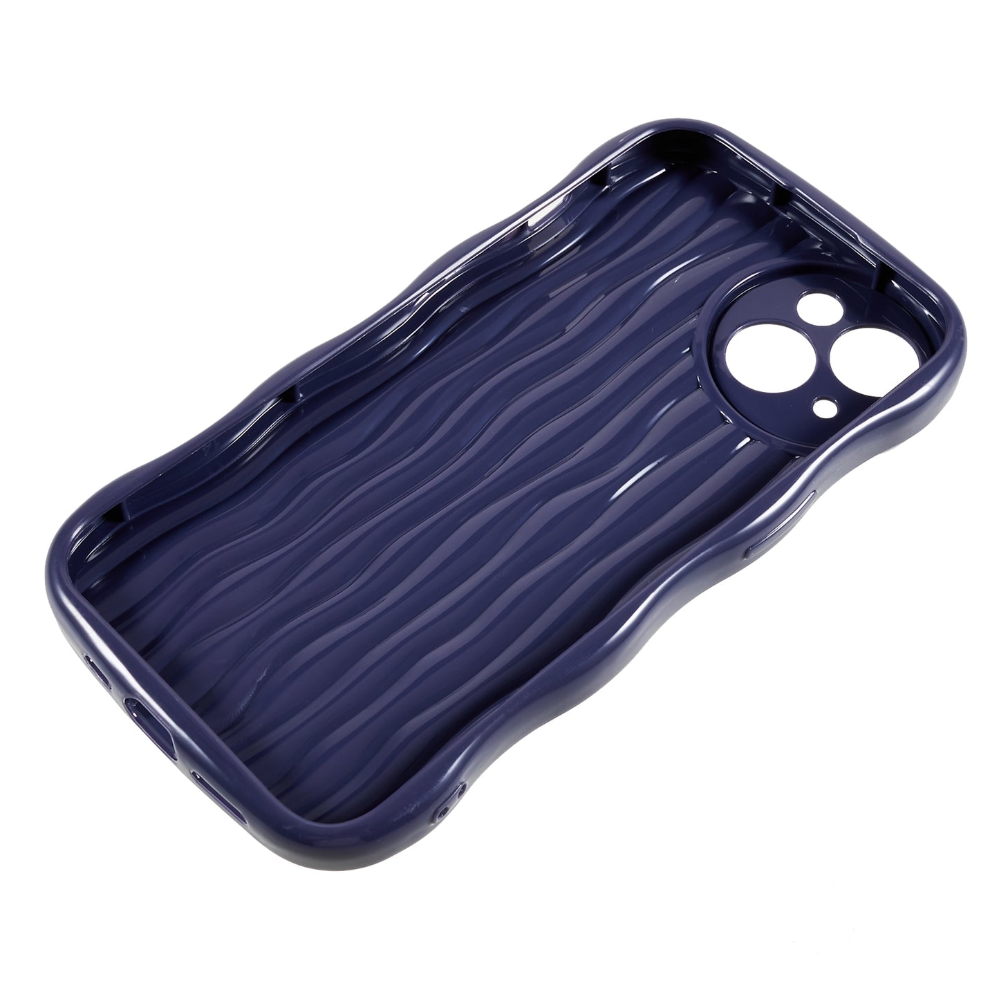 Anti-Drop Phone Case for iPhone 14 Wavy Edge Soft TPU Cover Protective Phone Shell